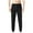 Black, variant on Diufon Men's Casual Joggers Pants Elastic Waist Drawstring Tapered Cropped Athletic Running Pants with Pockets