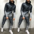 thumbnail image 3 of Vedolay Mens Zip Up Hoodie 2023 Plus Size Pullover Sweater Sweater Gray,XL, 3 of 5