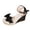 Black, variant on Women's Casual Beach Platform Wedge Sandals Adjustable Buckle Open Toe Espadrille Style for Summer Outdoor Pink