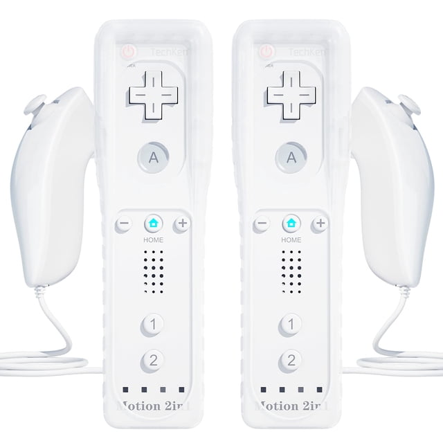 Controlador Wii TechKen Pack de 2 con Motion Plus y Nunchuk