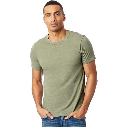 Alternative Men's Shirt, Super Soft Camo Triblend Eco Short Sleeve Crewneck 4X-Large Eco True Army Green
