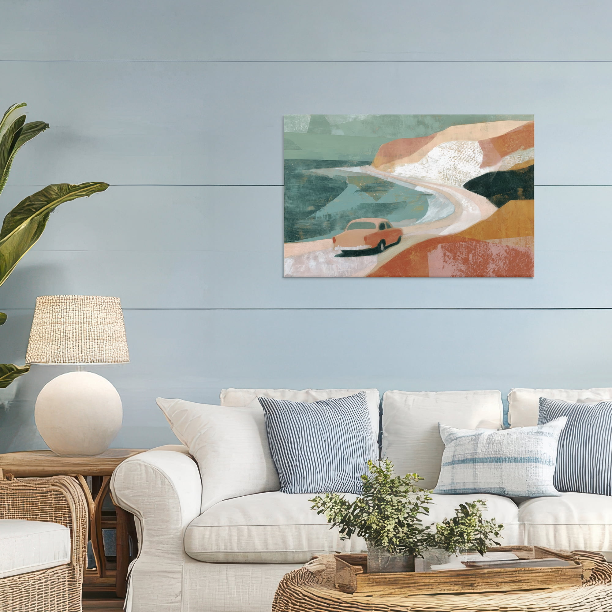 Stupell Industries Classic Car on Coastal Highway Canvas Wall Art, design by Chromatic Storm Studio