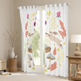thumbnail image 3 of Erosebridal Cute Rabbit Blackout Curtains,Wild Mushroom Animal Jungle Plants Rustic Curtains & Drapes,Cartoon Flowers Curtains 52x84 inch,Glitter Stars Moon Window Curtains,White, 3 of 6