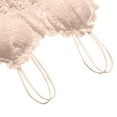 thumbnail image 5 of WCMZJ Lace Bras for Women Padded No Underwire Bra Camisole Fashion Deep V Neck Wireless Halter Crop Top Sheer Bralette, 5 of 8