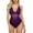 Purple, variant on Lingerie For Women Lace Bodysuit Snap Crotch One Piece Underwear(Black,XL)