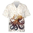 thumbnail image 4 of Camisas de verano para hombre 2024, novedad, con estampado 3D de tentáculos de pulpo, ropa con patrón creativo, camisetas de manga corta con solapa, 4 of 5