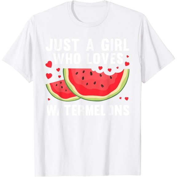 Exquisite and comfortable-Funny Watermelon Fruit Art For Girls Kids Women Fruit Lover T-Shirt