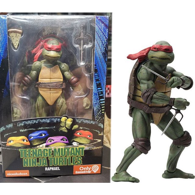 Neca-figura de Anime de tortuga Ninja mutante adolescente, modelo móvil de 18cm, 2018 SDCC Limited, 4 piezas, figuras de acción, estatua, juguetes, regalo Fivean unisex