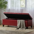 thumbnail image 3 of Dasun Storage Ottoman, Red, 3 of 5