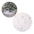 thumbnail image 6 of Xmas Tree Skirt Warm Round Xmas Tree Mat for Indoor Outdoor New Year Holiday 90cm, 6 of 8