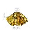 thumbnail image 5 of SHISUYAN Cheerleader Pom Poms with Finger Ring Assorted Color PET Material Comfortable and Fluffy 7 Pairs, 5 of 5
