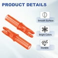 thumbnail image 3 of Uxcell Archery Arrows Nocks 6.2mm, Plastic Insert Arrow Nock Replacement Arrow Tails for Shooting Compound Recurve Transparent Orange, 3 of 7