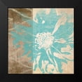 thumbnail image 2 of Saunders, Alonzo 20x20 Black Modern Framed Museum Art Print Titled - Flower Flake I, 2 of 5