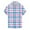 Multicolor10, variant on yillto Mens Big and Tall Plaid Shirts Button down Short Sleeve Lightweight Summer Beach Tshirts