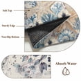 thumbnail image 6 of Blue Beige Coastal Round Area Rug 6Ft Washable Circle Rugs for Bathroom Office, Beach Starfish Summer Eucalyptus Rustic Non-Slip Carpet Floor Mats Indoor Outdoor Carpet Runner Aesthetic Home Decor, 6 of 8