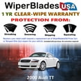 thumbnail image 2 of 2000 Audi TT Beam Wiper Blades Wipers w/1yr Warranty (Set of 2) (WiperBladesUSA), 2 of 5