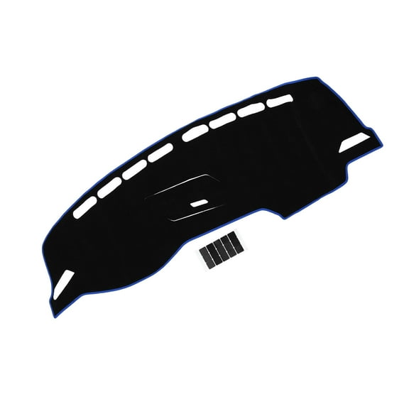 Unique Bargains Dash Cover Car Center Console for VolksWagen Tiguan 2017-2024 Polyester Black Blue with Sticker 1 Set