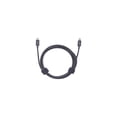 thumbnail image 3 of Codi 6' USB-C to USB-C Braided Nylon Charge & Sync Cable - 6 ft USB-C Data Transfer Cable - First End: 1 x USB Type C Male - Second End: 1 x USB Type C Male - Black, 3 of 4