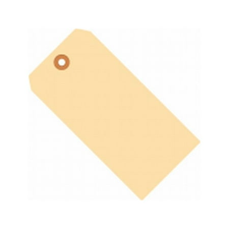 2 Point Tag Box Packaging Manila 13 Pt Shipping Tag #2, 13 Point, Plain, 3.25