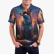 thumbnail image 1 of Fotbe Starry Sky Meditating Fox Camiseta Polo de Golf para Hombre con Estampado – Camisa Deportiva Transpirable con Cuello Abotonado-Large, 1 of 6