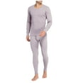 thumbnail image 4 of Tawop Thermal Underwear for Men Long Johns Warm Crewneck Long Sleeves Top and Bottom Set Base Layer Outfits, 4 of 4