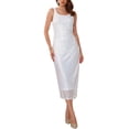 thumbnail image 1 of Vestido de cóctel formal sin mangas y espalda descubierta para mujer INSPIRE CHIC, vestido midi ajustado con lentejuelas brillantes M blanco, 1 of 6