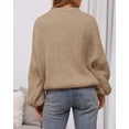 thumbnail image 4 of BTFBM Sweaters for Women Fall Crew Neck Lantern Long Sleeve Oversized Sweater Casual Knit Winter Pullover Tops, 4 of 10