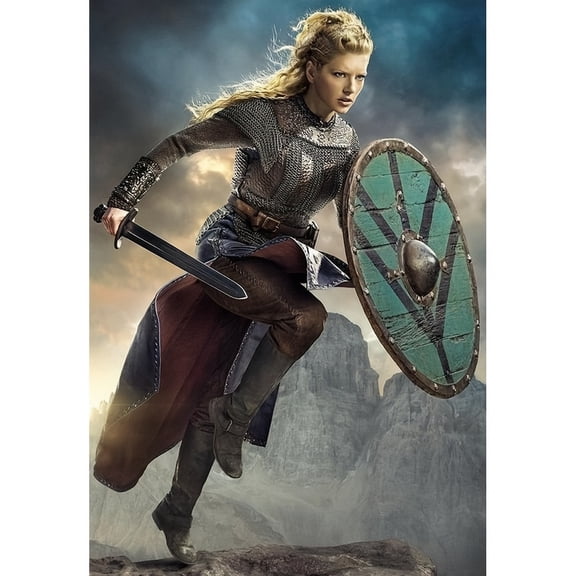 Adult DIY 5D Diamond Painting Kit, Viking Series Art Round Diamond, Full Diamond Diamond Embroidery Kit, Mosaic Cross Stitch Craft Home Wall Decoration