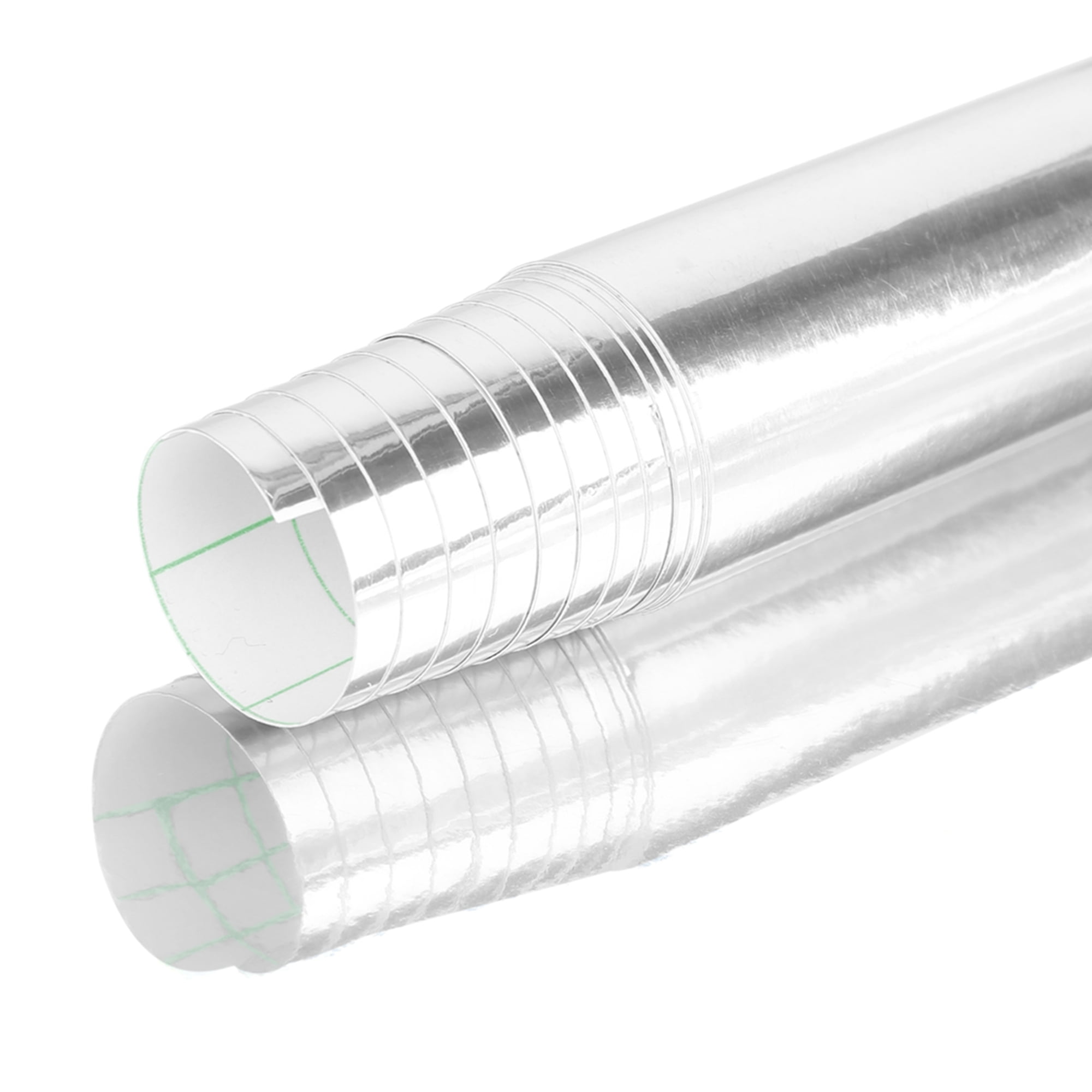 Unique Bargains Chrome Silver Tone Bubble Free Self Adhesive Car Vinyl