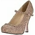thumbnail image 3 of Ellie Shoe E-423-CANDY 4" Glitter Mary Jane With 1"Concealed Platform. 9 / Gold, 3 of 3