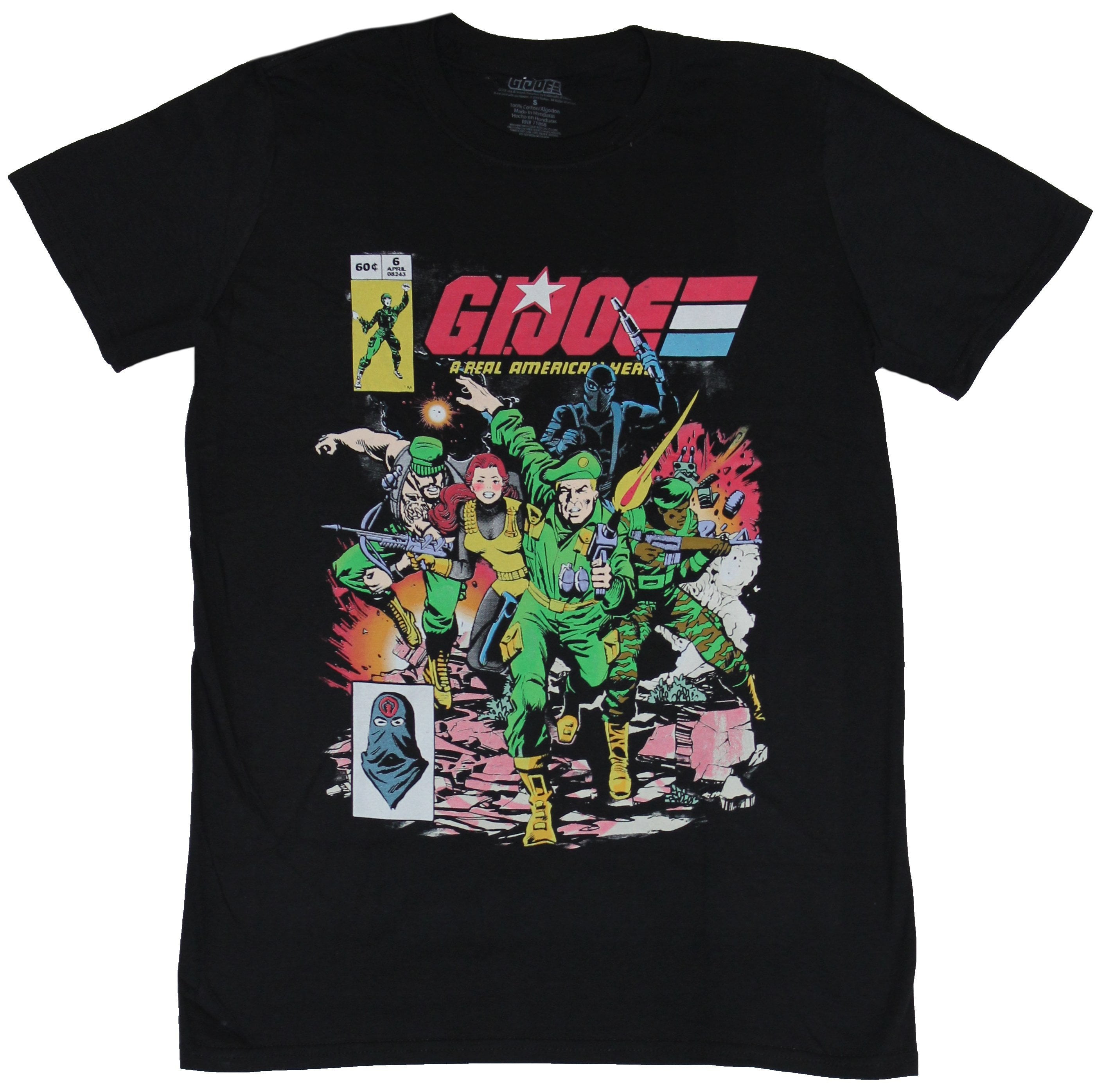 GI Joe G.I. Joe Mens TShirt Charging Group Comic Cover Image