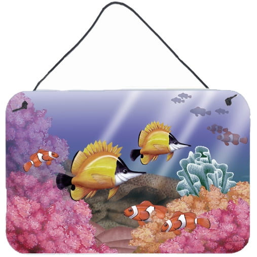 Carolines Treasures PTW2031DS812 Undersea Fantasy 6 Wall or Door Hanging Prints  8x12 multicolor