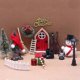 thumbnail image 1 of Casa de muñecas navideña Puerta de elfo de madera Decoración navideña Modelo de escena de hadas, 1 of 5