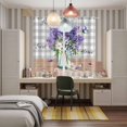 thumbnail image 6 of Curtains 63 Inch Length 2 Panels, Purple Lavender Grommets Window Treatment Curtain, Spring Butterfly Daisy Watercolor Gray Thermal Curtains Drapes for Living Room/Bathroom, 6 of 9