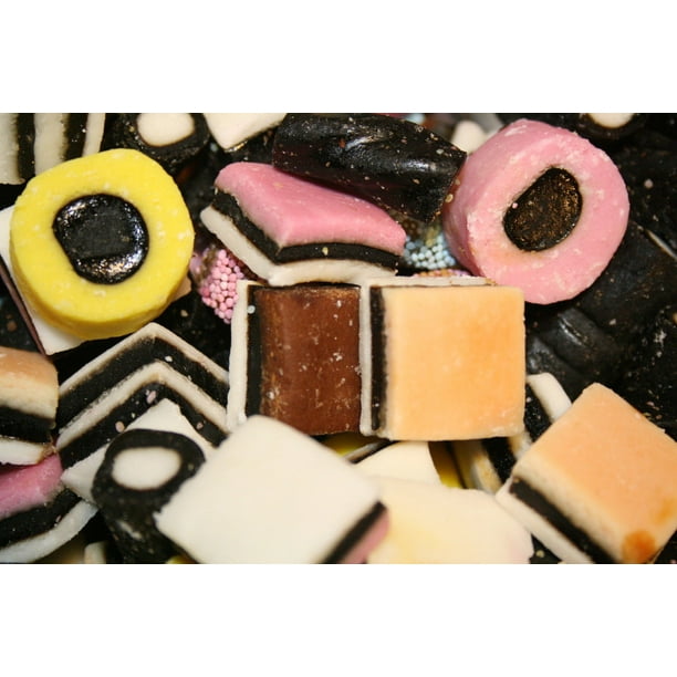 BAYSIDE CANDY ENGLISH LICORICE ALLSORTS, 1LB