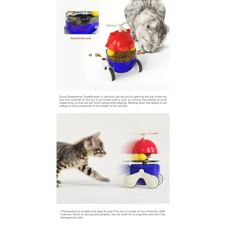 Cat Treat Dispenser Toy Tumbler Interactive Ball For Cats Food