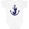 thumbnail image 3 of Inktastic Monogram J Nautical Anchor Boys or Girls Baby Bodysuit, 3 of 5