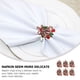 thumbnail image 4 of Anillos de servilleta navideños de 6 piezas anillos de la servilleta de campana decoración de mesa de comedor de Navidad, 4 of 5