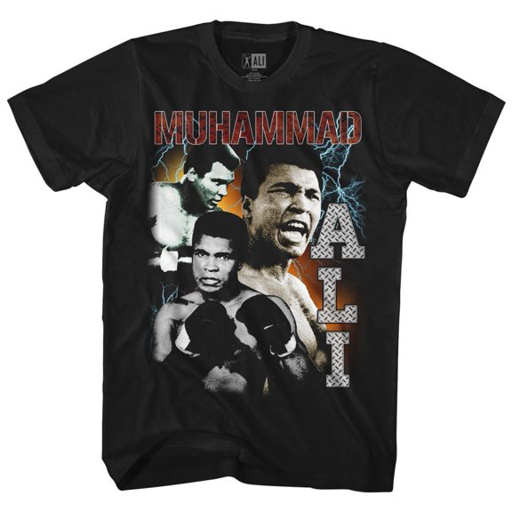 Muhammad Ali Bootleg Black Adult T-Shirt 4Xlt