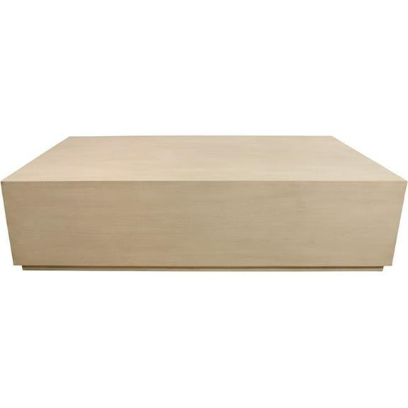 HomeRoots 569550 72 in. Natural Solid Wood Distressed Coffee Table