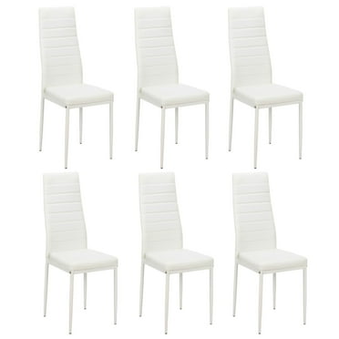 YANG2 Dining Chairs Set of 6 Kitchen High Back Dining Room Chair with Metal Legs，(15.74 x 18.5 x 38.58)"(L x W x H)