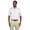 White, variant on The Harriton Mens Easy Blend Short Sleeve Twill Shirt Shirt with Stain-Release - STONE - L