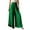 #04 Green 【Mix, Match & Rotate: Stock Up on Daily Colors】, variant on Women's Chiffon Trousers Solid Casual Fashion Pants Long Straight Leg Pants, High Waisted Elastic Waist Lightweight Comfortable, Loose Fit Everyday Office Work, Spring Summer