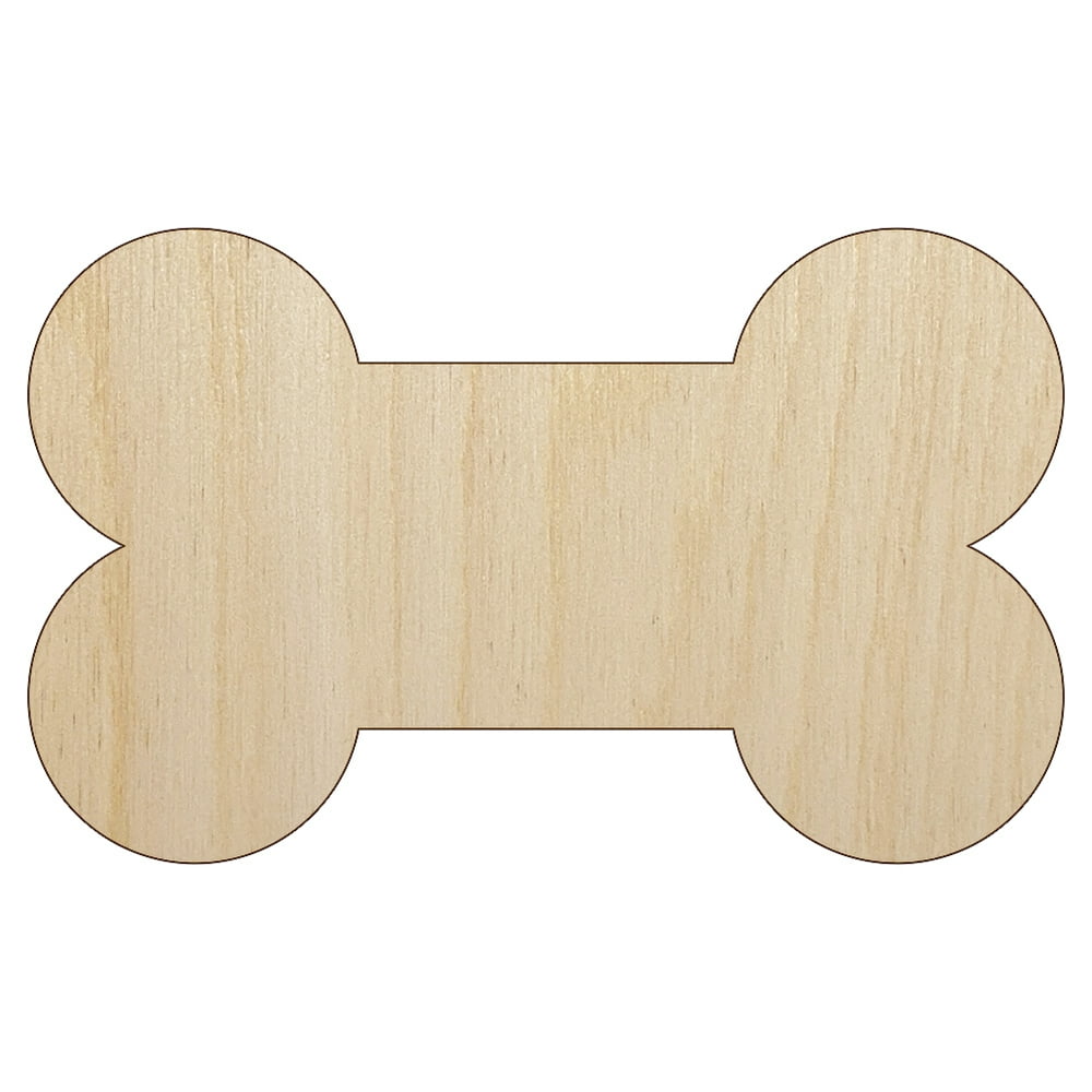 Dog Bone Wood Shape Unfinished Piece Cutout Craft DIY Projects 4.70