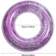 thumbnail image 2 of Sequin swimming ring, inflatable transparent glitter swimming ring, durable swimming ring, swimming ring, tube with sequins, suitable for adults, summ, 2 of 5