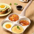 thumbnail image 5 of ELAYARD Beige Four Section Omelette Pan Nonstick for Hearty Egg Burgers, 5 of 8