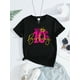 thumbnail image 1 of Tween Girls' 3D Sequin 'My 10th Birthday' Graphic Round Neck T-Shirt Clothes For Girls 10 10y Girl Clothing T Shirts For 10 Yr Old Girls, 1 of 5