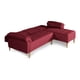 thumbnail image 4 of Sala Modular Reversible Makora Brunello Con Memory Foam, Color Rojo, Lino Respaldo Reclinable De 3 posiciones., 4 of 9