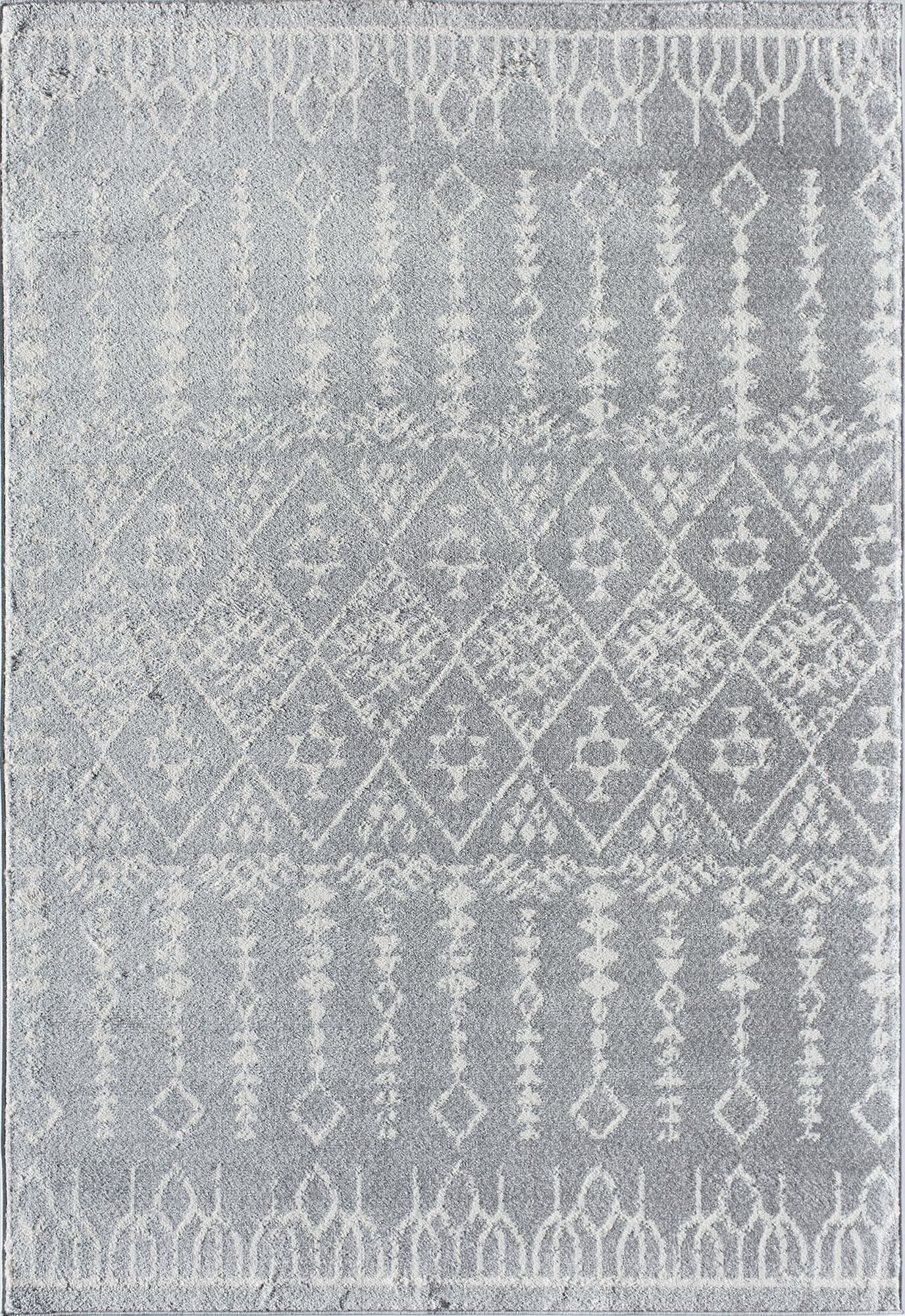 Rugs America Gallagher GL10A Grey Diamond Vintage Transitional Area Rug, 2'6"x4'