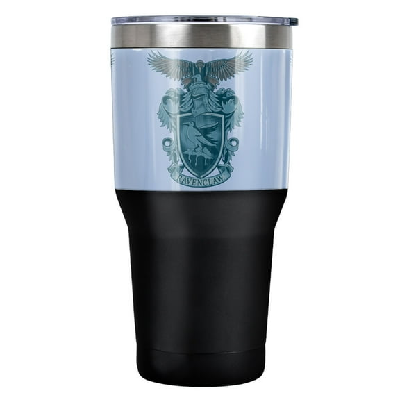 Harry Potter Ravenclaw Raven Crest Stainless Steel Tumbler 30 oz Coffee Travel Cup, Vacuum Insulated & Double Wall with Leakproof Sliding Lid